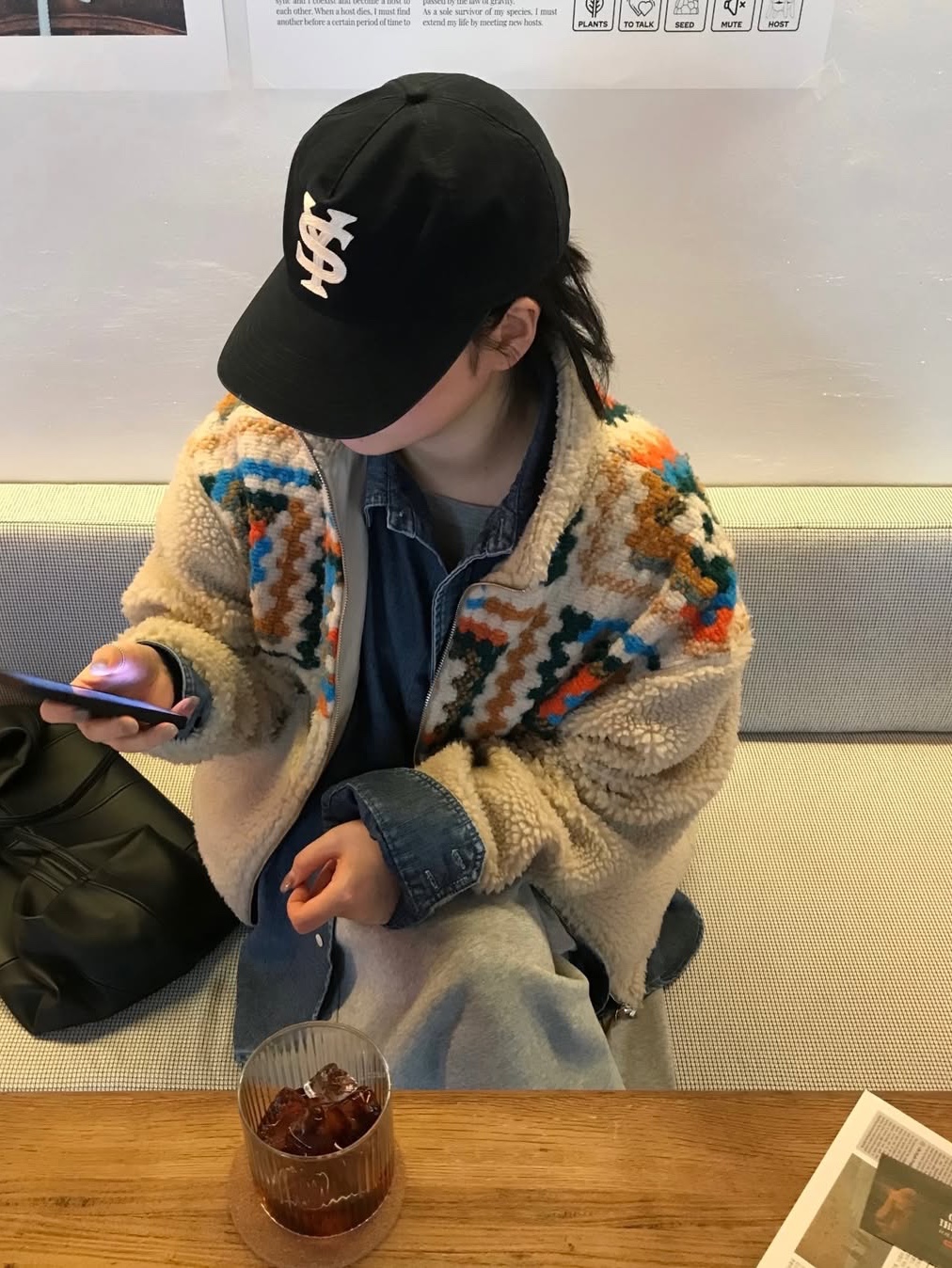 Sunday Ceremony Sy Logo 5 Panel Cotton Cap - Navy 착용 스타일