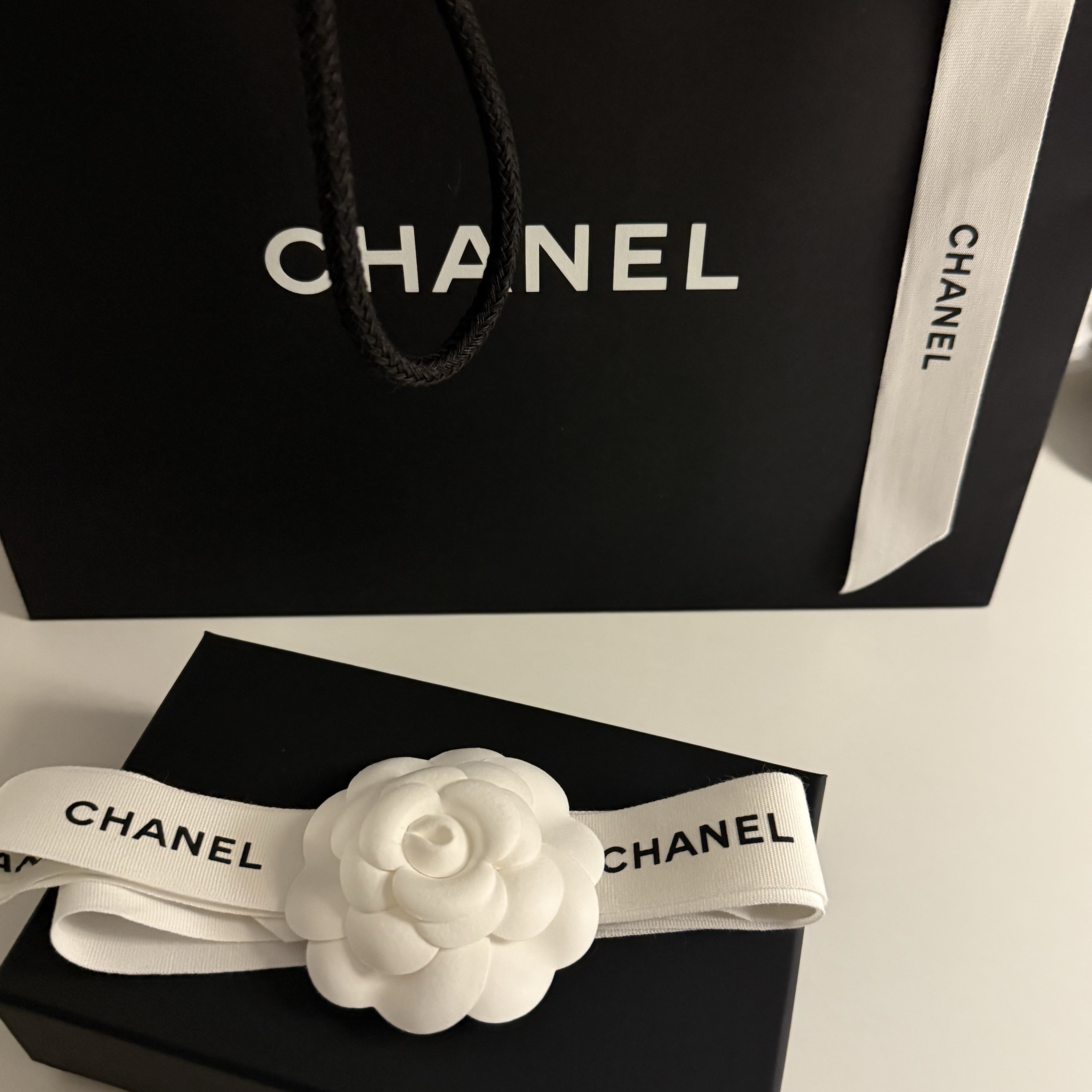 Chanel Classic Card Holder Grained Calfskin & Silver Black 착용 스타일 - 2