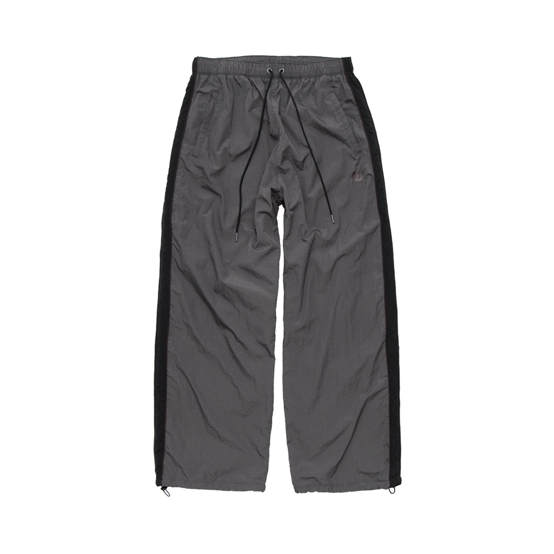 HM6PTP3191M7 Polyteru Human Index Human Retro Track Pants Charcoal/Black