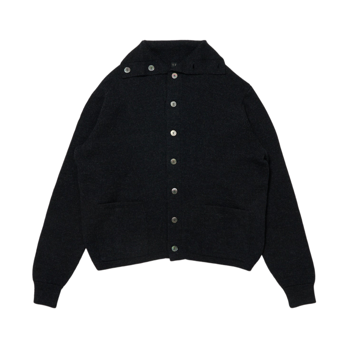 - Taiga Takahashi Lot.521 Turtleneck Cardigan Charcoal