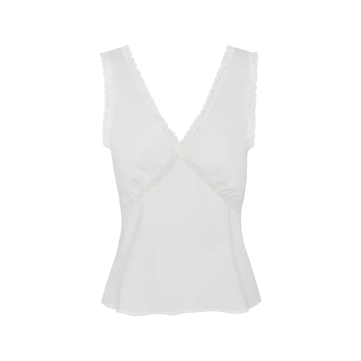 쿠쿠 인티메이트 우먼 더 아이리스 탱크 화이트 - 26SS(Cou Cou Intimates Women The Iris Tank White - 26SS)