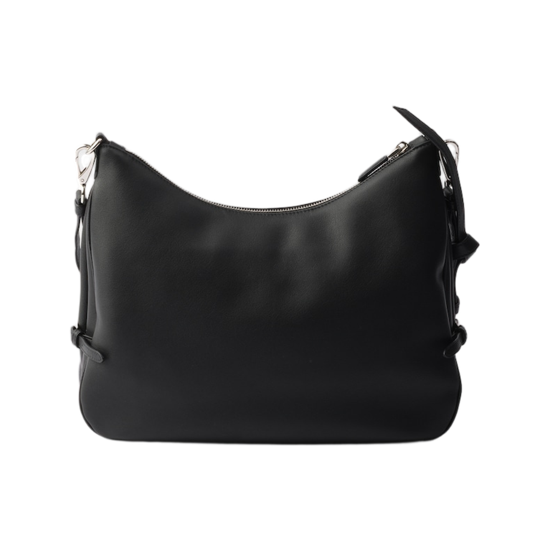 프라다 폴드 라지 레더 숄더백 블랙(Prada Fold Large Leather Shoulder Bag Black) - 2