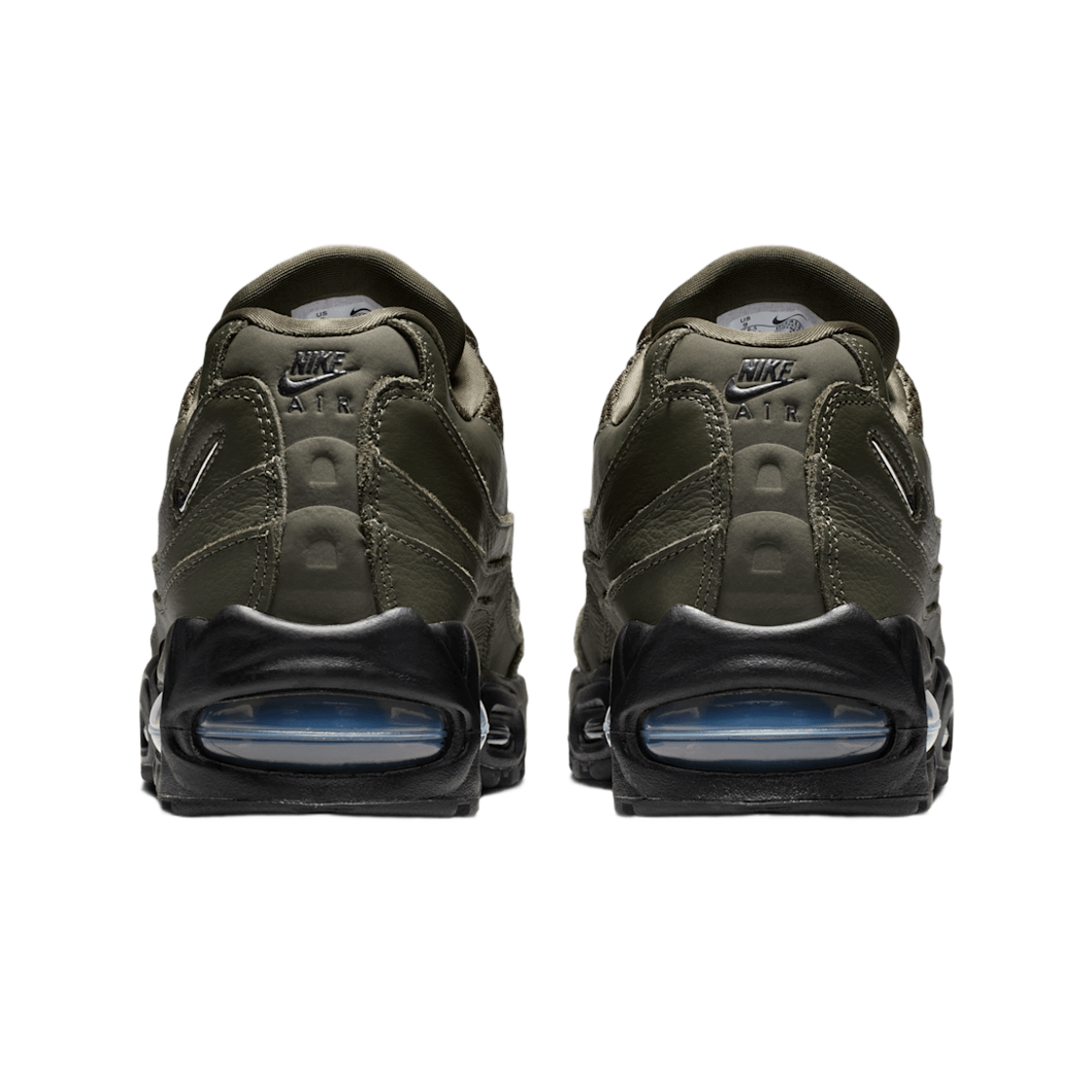 (W) 나이키 에어맥스 95 빅 버블 카고 카키 앤 블랙((W) Nike Air Max 95 Big Bubble Cargo Khaki and Black) - 3