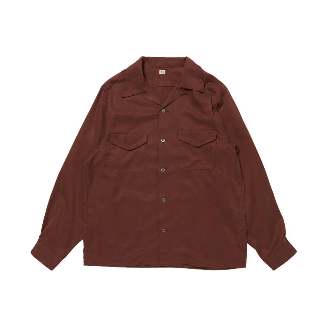 - Taiga Takahashi Lot.101 Open Collar Shirt Brown