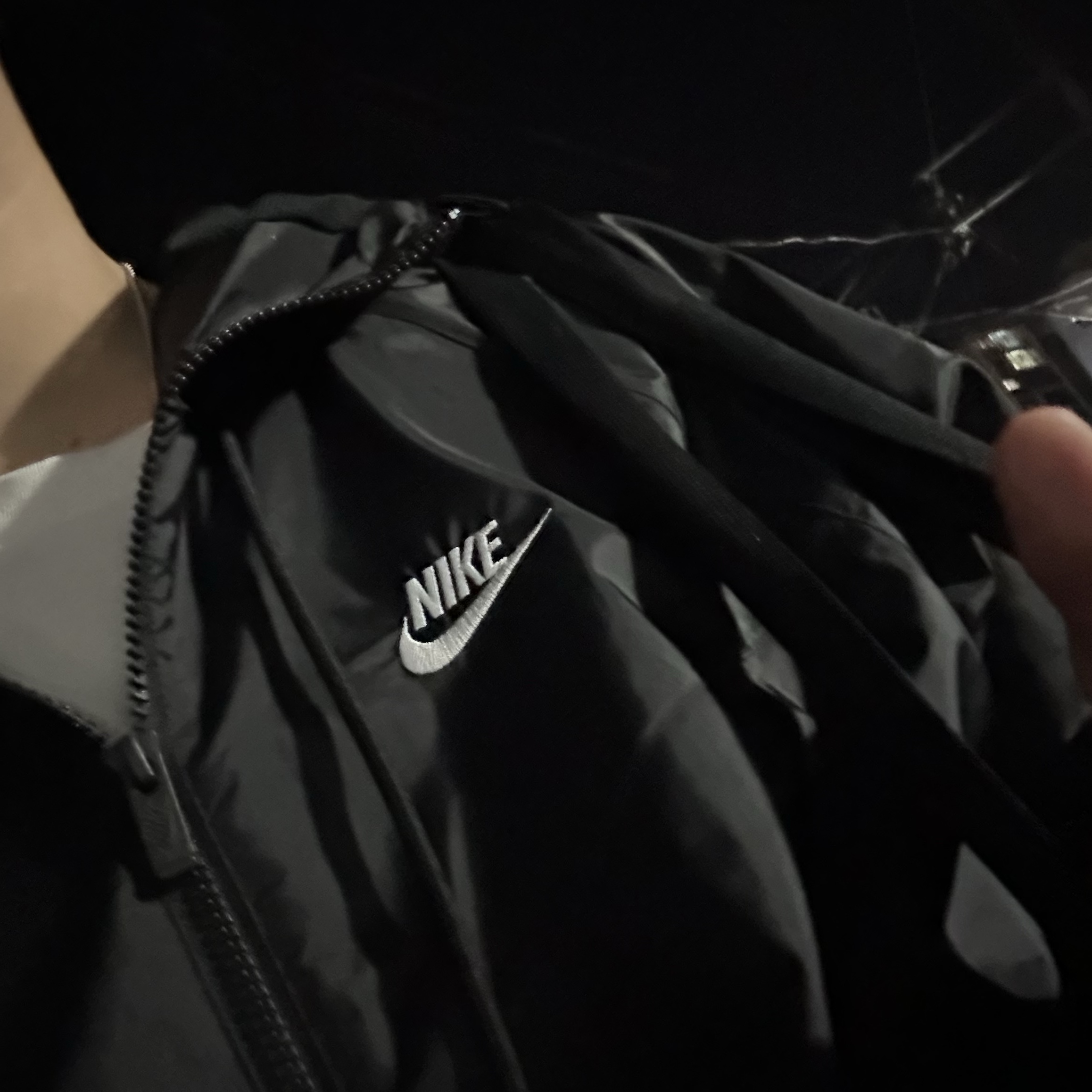 Nike NSW Windrunner Hoodie Jacket Black - Asia 착용 스타일