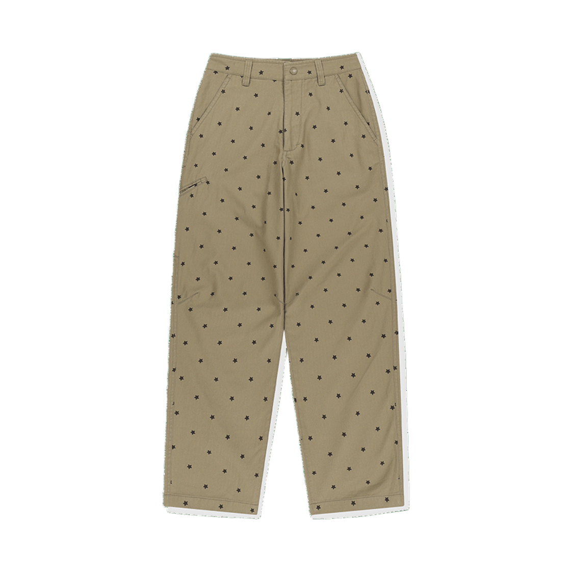 [트리플적립]썬러브 헤링본 라이트 치노 카키 스타([트리플적립]SUNLOVE Herringbone Right Chino Khaki Star)