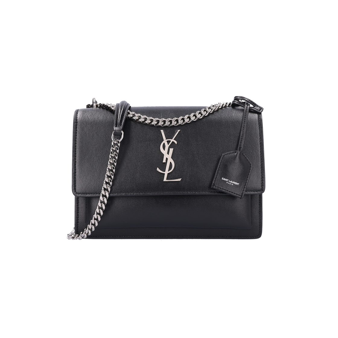 생로랑 442906 선셋 미디움백 블랙 스무스 카프스킨 블랙(Saint Laurent Sunset Medium Bag in Black Smooth Calfskin)
