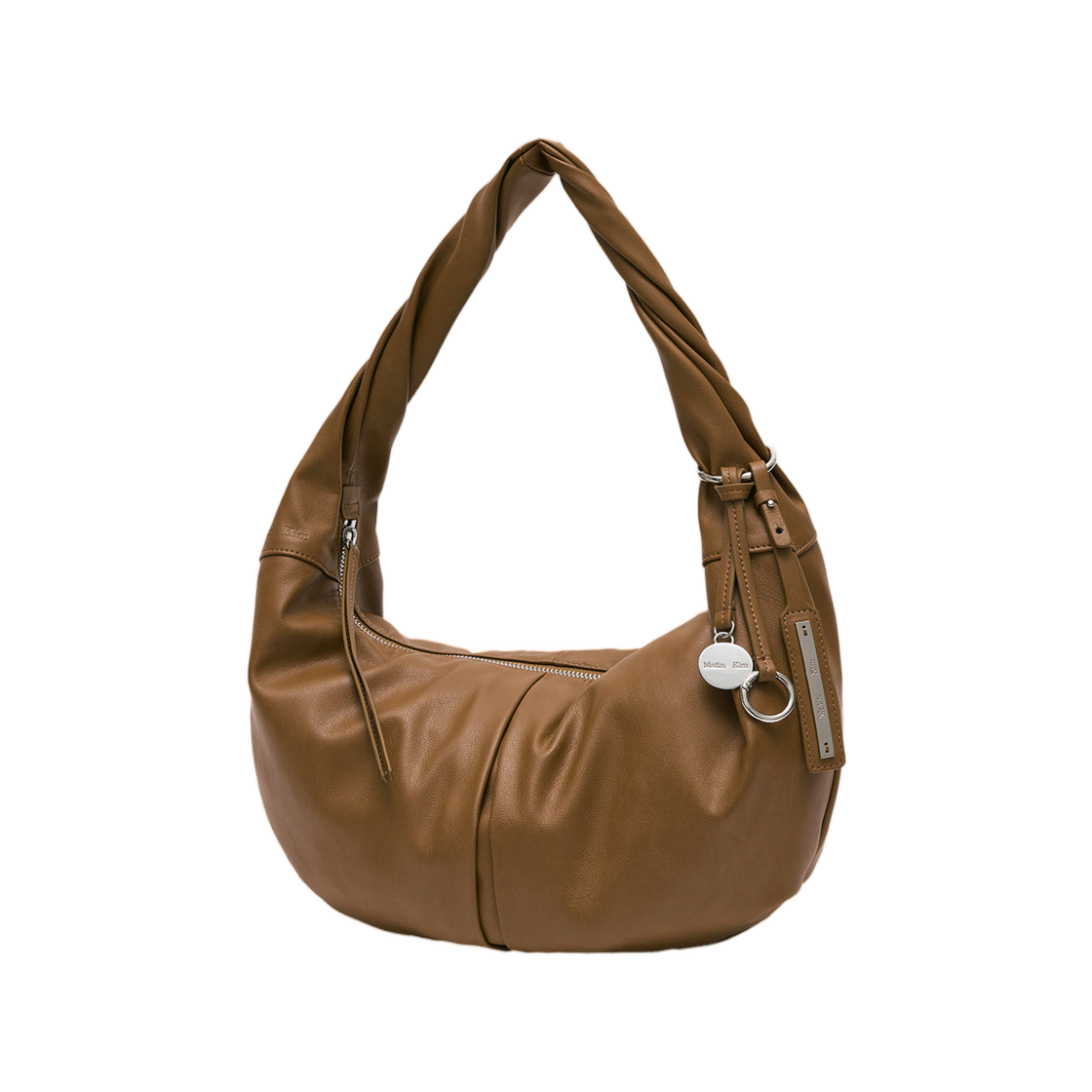 마뗑킴 트위스트 핸들 스몰 호보백 브라운(Matin Kim Twist Handle Small Hobo Bag In Brown) - 2