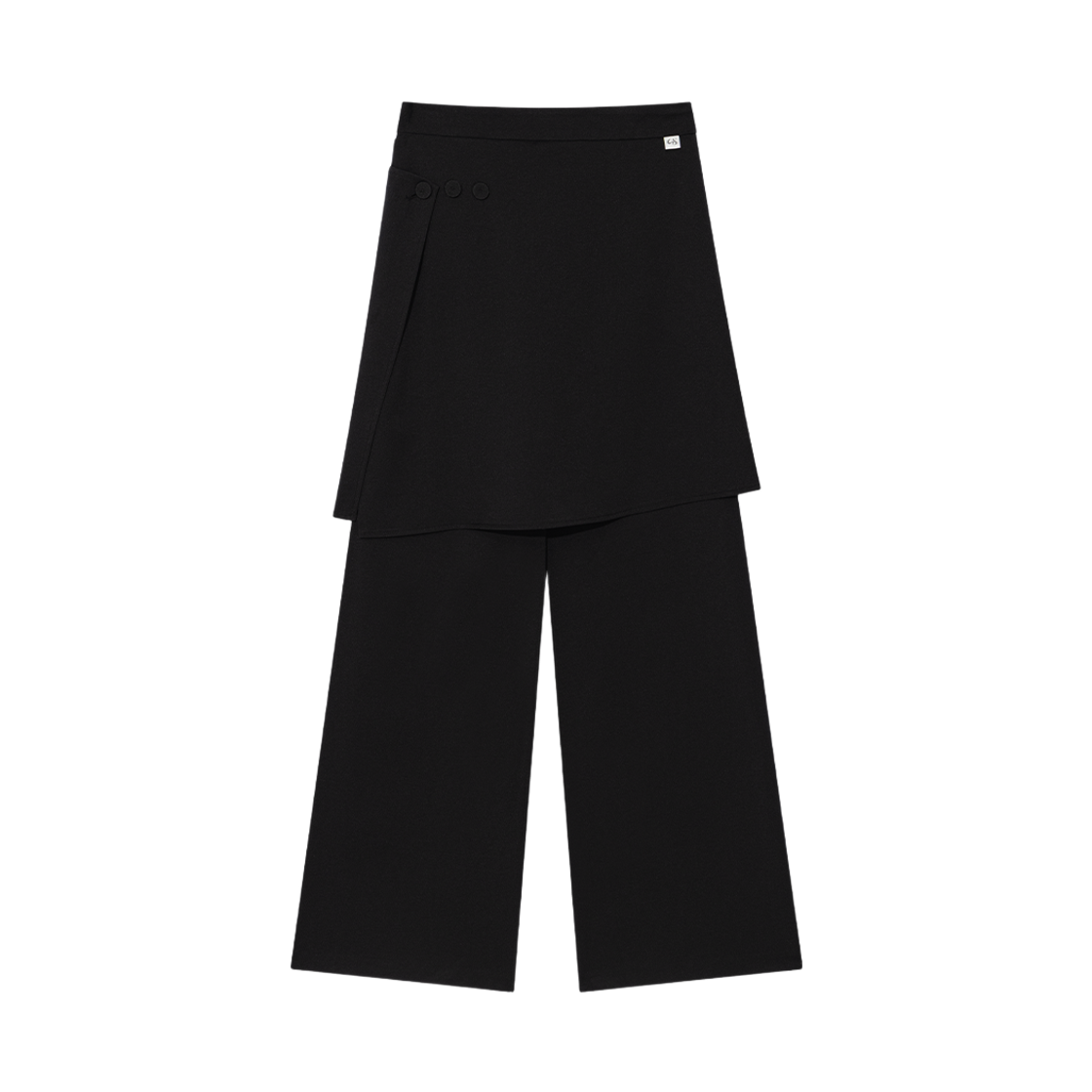 어글리쉐도우 플레어 스커트 팬츠 블랙(UGLYSHADOW Flared Skirt Pants Black) - 2