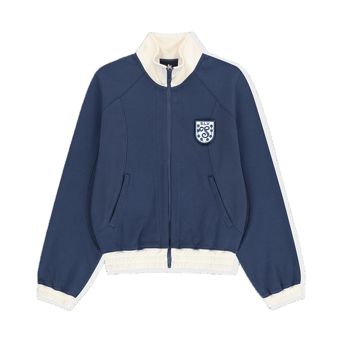 [트리플적립]썬러브 크레스트 트랙 자켓 네이비([트리플적립]SUNLOVE Crest Track Jacket Navy)