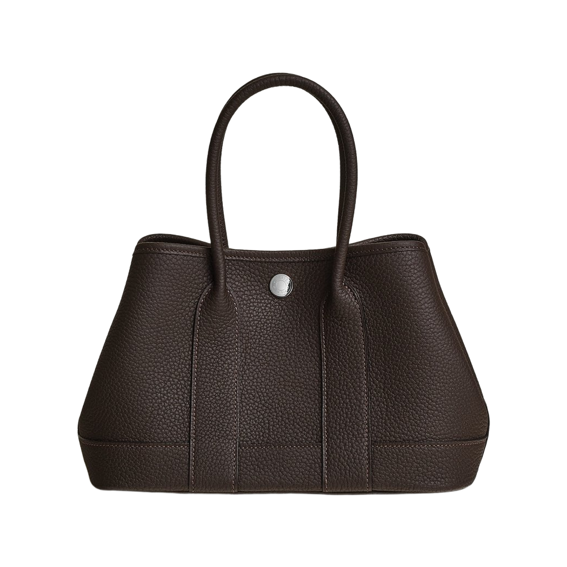 H086422CKT3 Hermes Neo Garden Party 23 Bag Negonda & Palladium Bai Brun