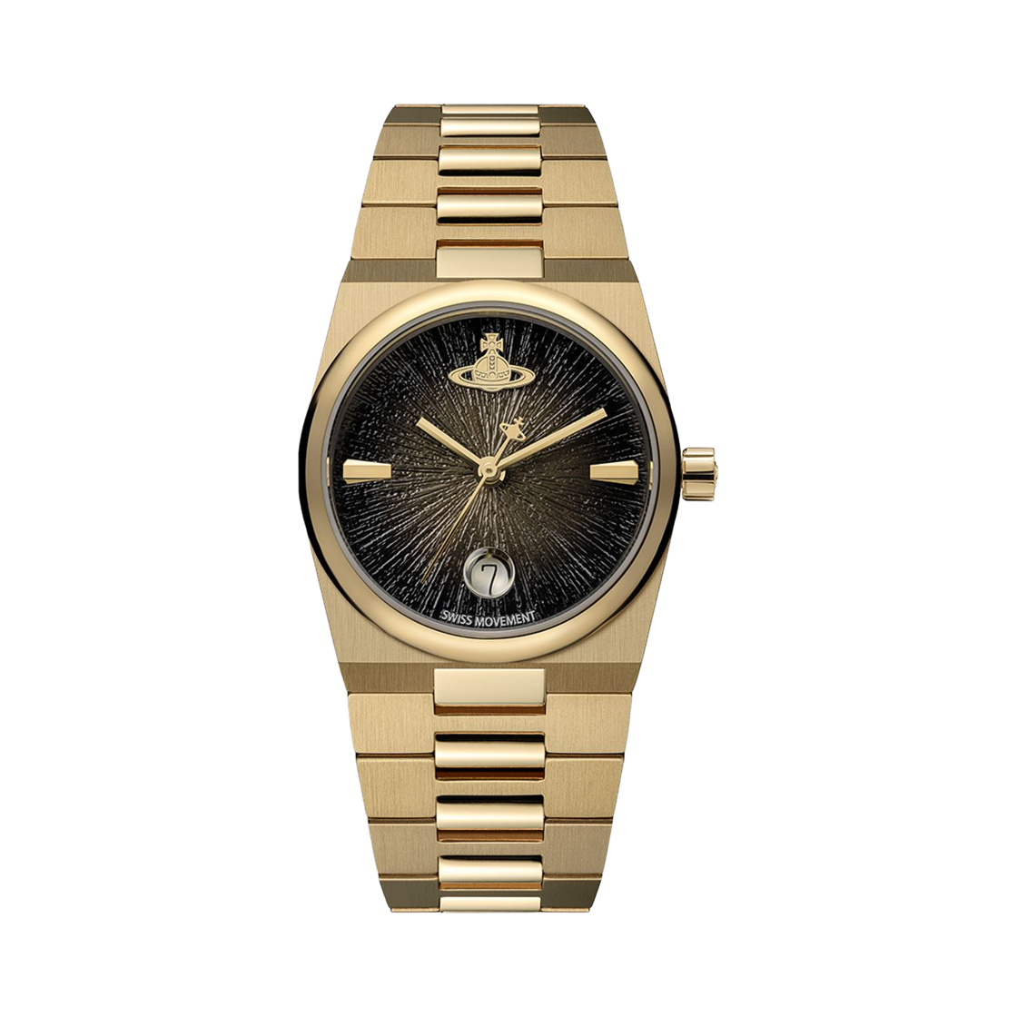 (W) 비비안 웨스트우드 더 혹스턴 쿼츠 28mm 골드 블랙((W) Vivienne Westwood The Hoxton Quartz 28mm Gold Black) - 1