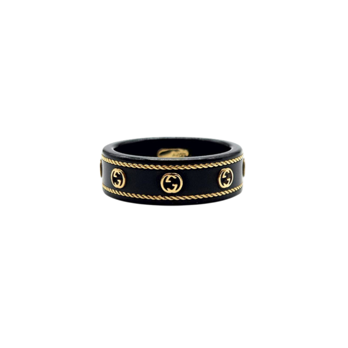 구찌 인터로킹 G 아이콘 골드 반지 (606826) L709060(Gucci Interlocking G Icon Gold Ring (606826) L709060)
