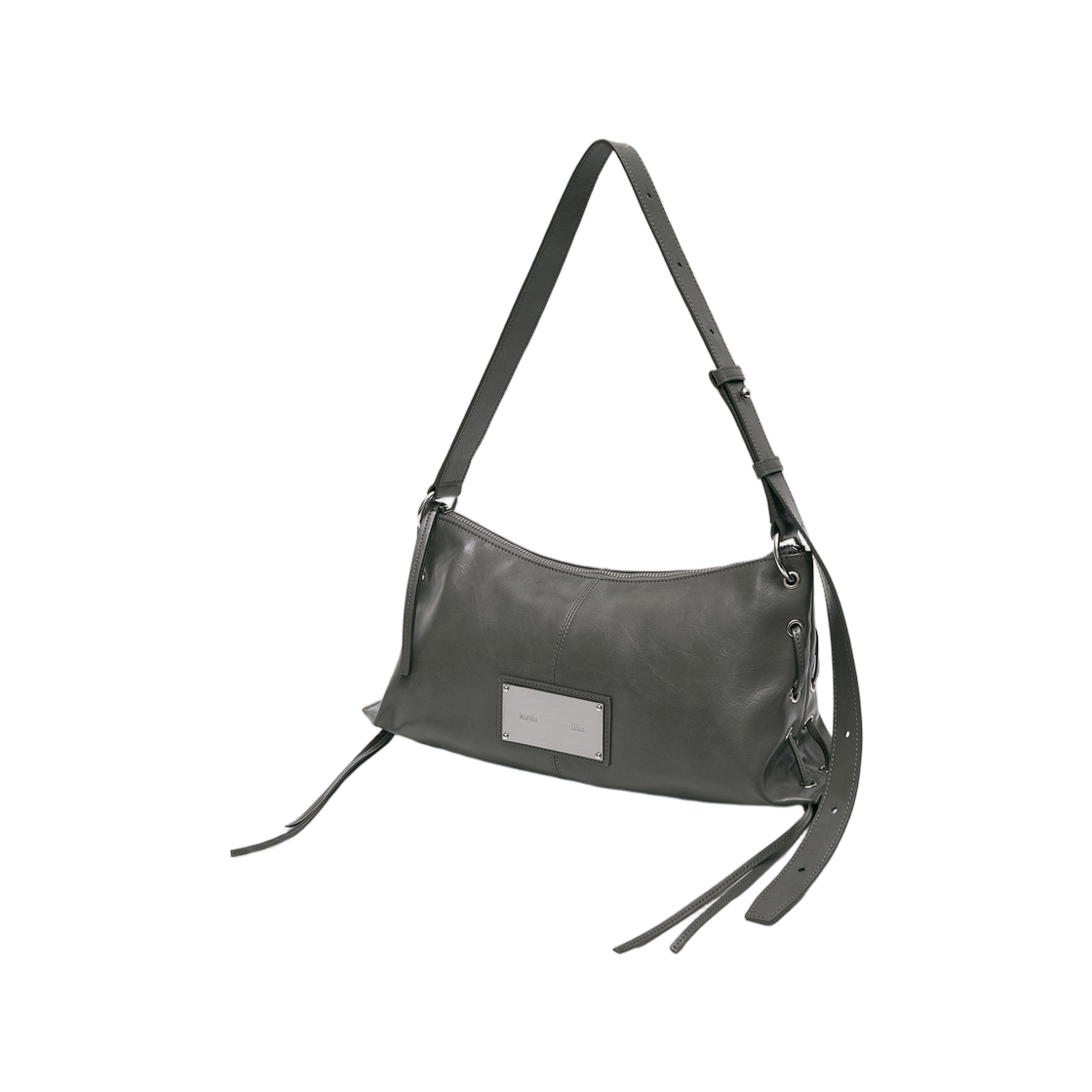 마뗑킴 아일렛 셔링 숄더백 그레이(Matin Kim Eyelet Shirring Shoulder Bag In Grey) - 2