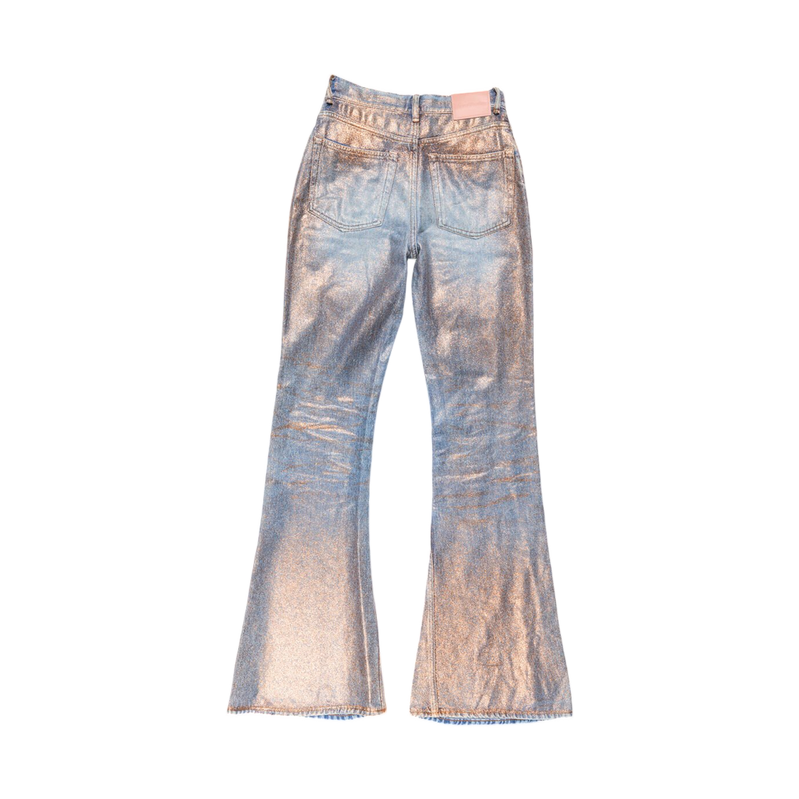 (W) 아크네 스튜디오 피티드 글리터 진 2025F 로즈 코퍼 라이트 블루((W) Acne Studios Fitted Glitter Jeans 2025F Rose Copper Light Blue) - 2