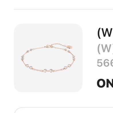 (W) Swarovski Remix Collection Strand Round Cut White Rose Gold Plated 착용 스타일