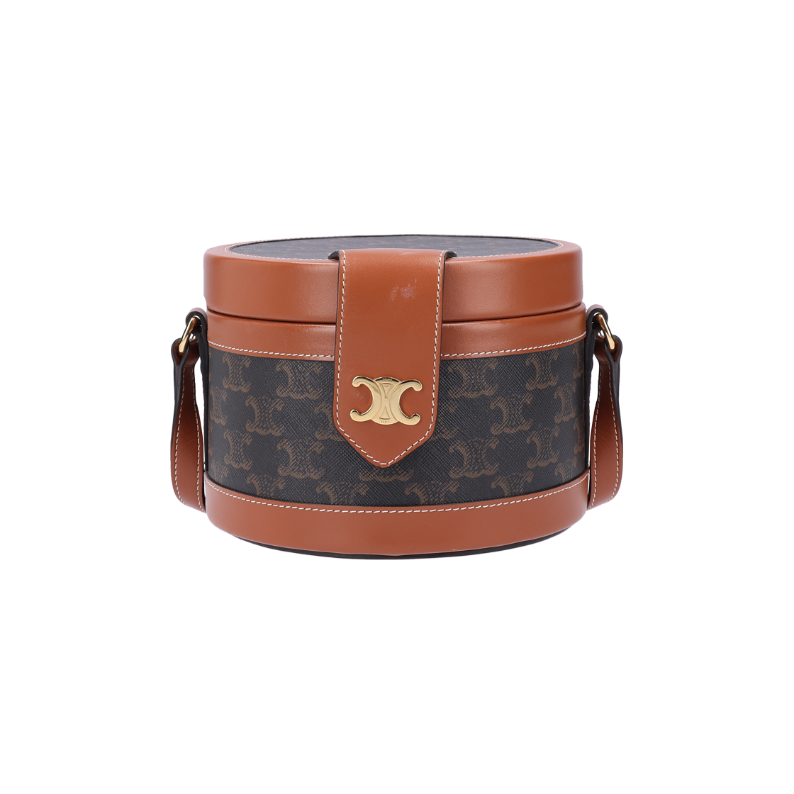 IT9WAS9V8MUW Celine 195192BZJ Triomphe Canvas Tan Tangle Shoulder Bag