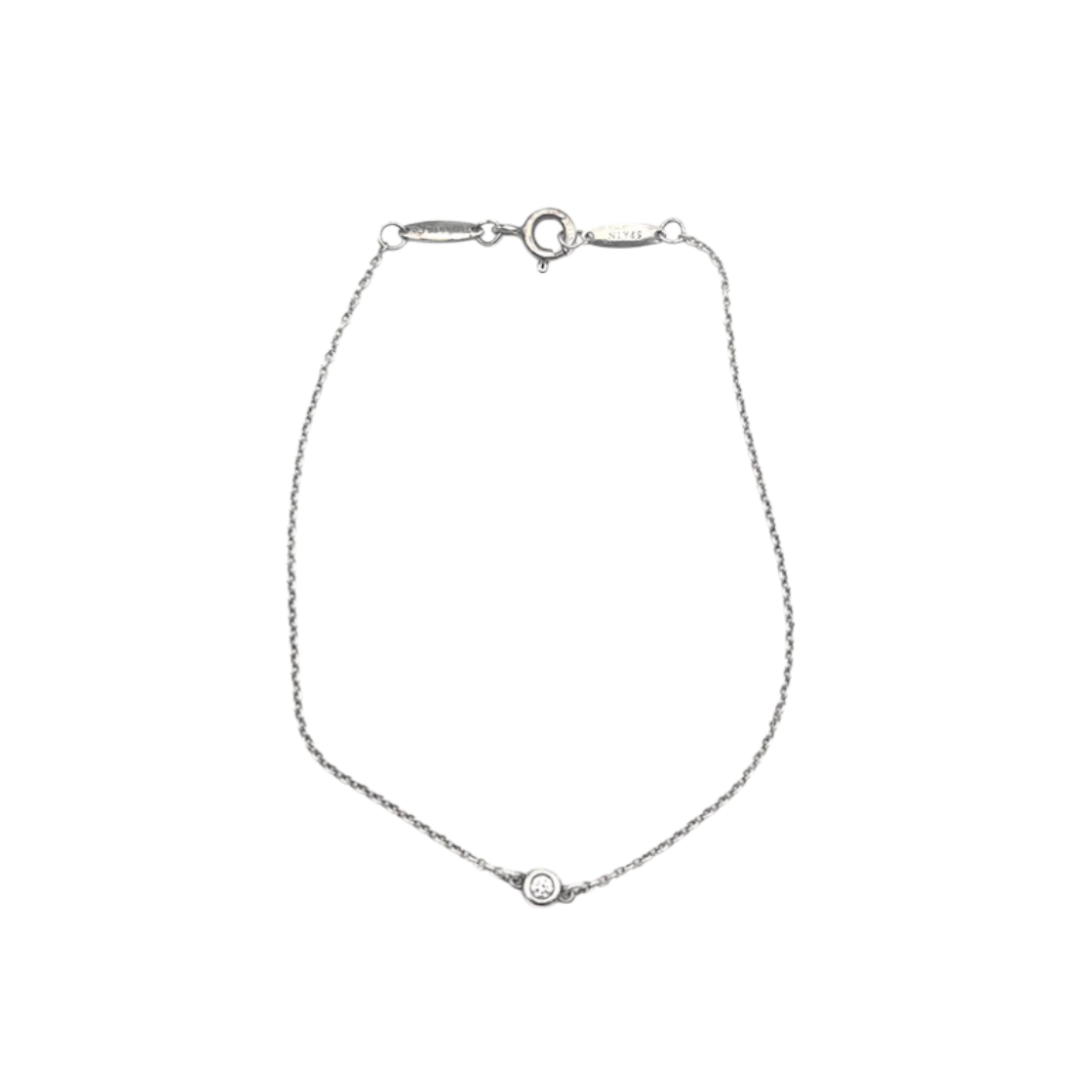 ITO9T2IKTQJ6 Tiffany Elsa Peretti By The Yard Diamond Silver Bracelet L367571