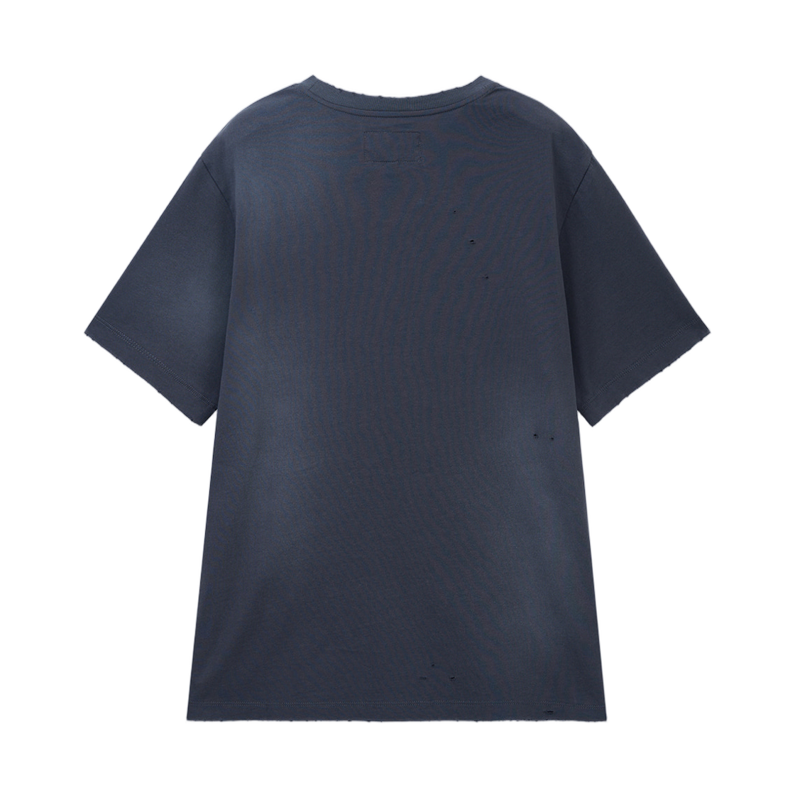 마뗑킴 스프레이 워시드 레터링 데미지드 탑 네이비(Matin Kim Spray Washed Lettering Damaged Top In Navy) - 2