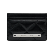 Matin Kim Puff Quilt Card Wallet In Black