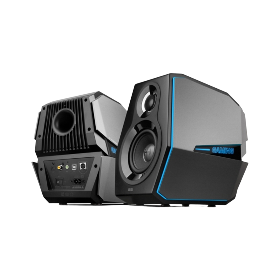 브리츠 BR-MEC2000 블루투스 2채널 게이밍 PC 컴퓨터 북셸프 스피커(BRITZ BR-MEC2000 Bluetooth 2-Channel Gaming PC Computer Bookshelf Speaker)