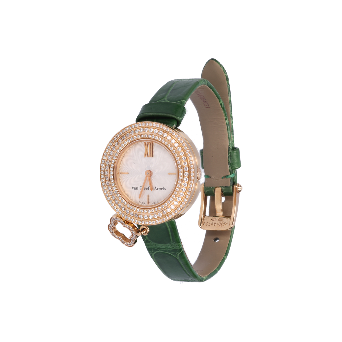 반클리프 앤 아펠 참 워치 25mm 쿼츠 18K 골드 다이아몬드(Van Cleef & Arpels 25mm Quartz Watch in 18K Gold with Diamonds) - 1