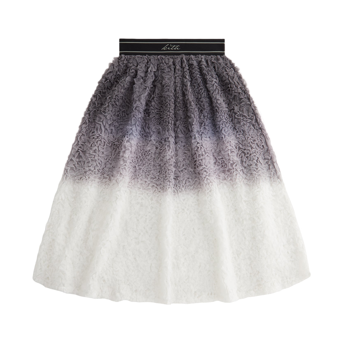 (W) 키스 포 리사 리나 옴브레 러플 미디 스커트 멀티((W) Kith for Lisa Rina Ombre Ruffle Midi Skirt Multi)