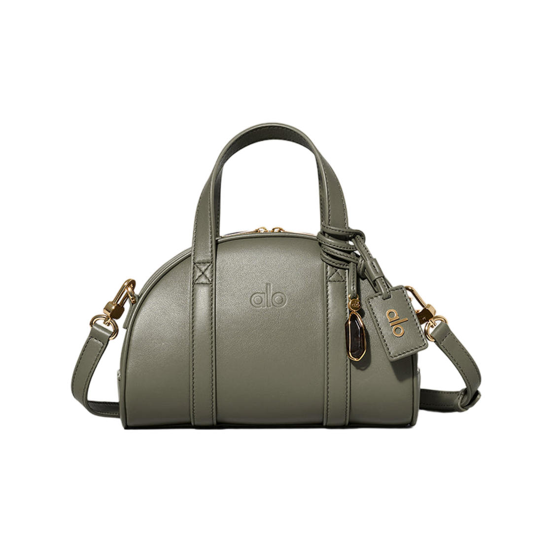 A1054U Alo Yoga Mini Odyssey Olive Tree Leather