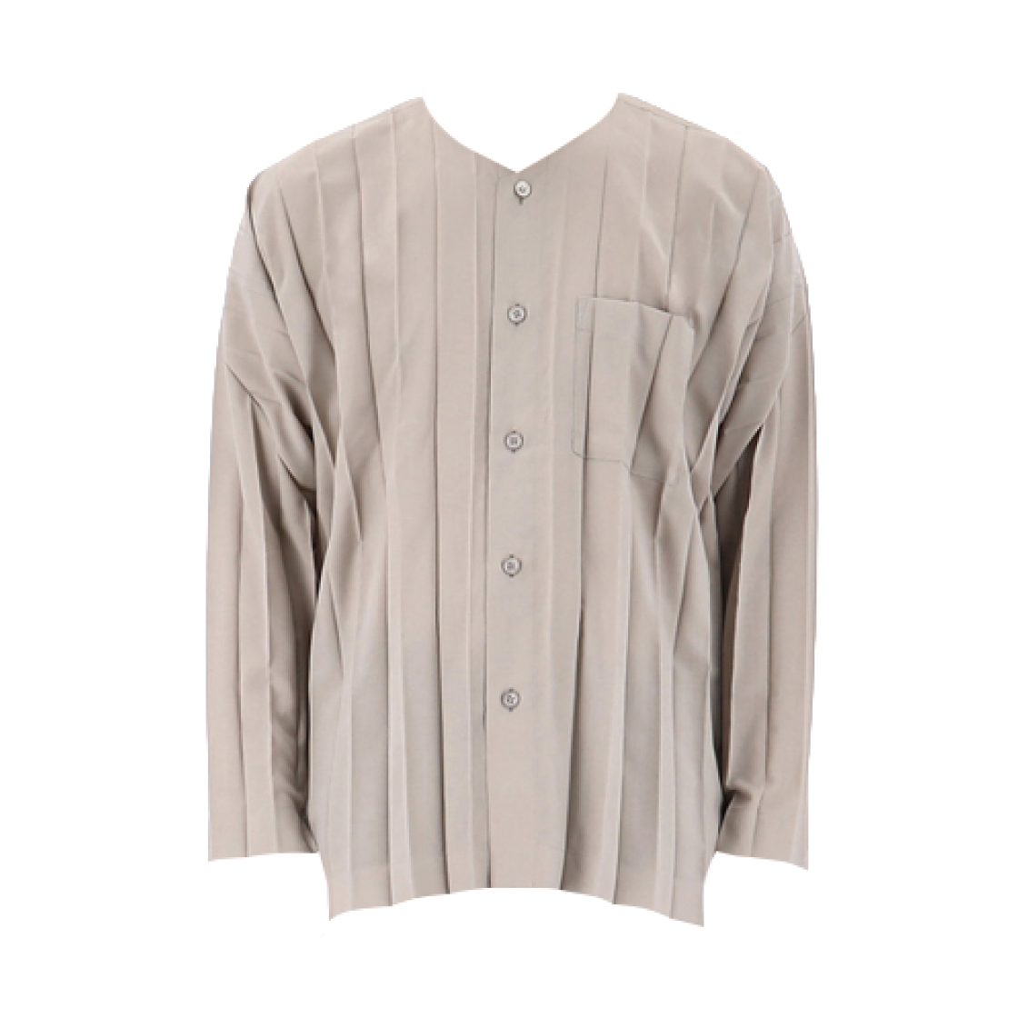 옴므 플리세 이세이 미야케 엣지 롱슬리브 셔츠 그레이(Homme Plisse Issey Miyake Long Sleeve Shirt Grey)