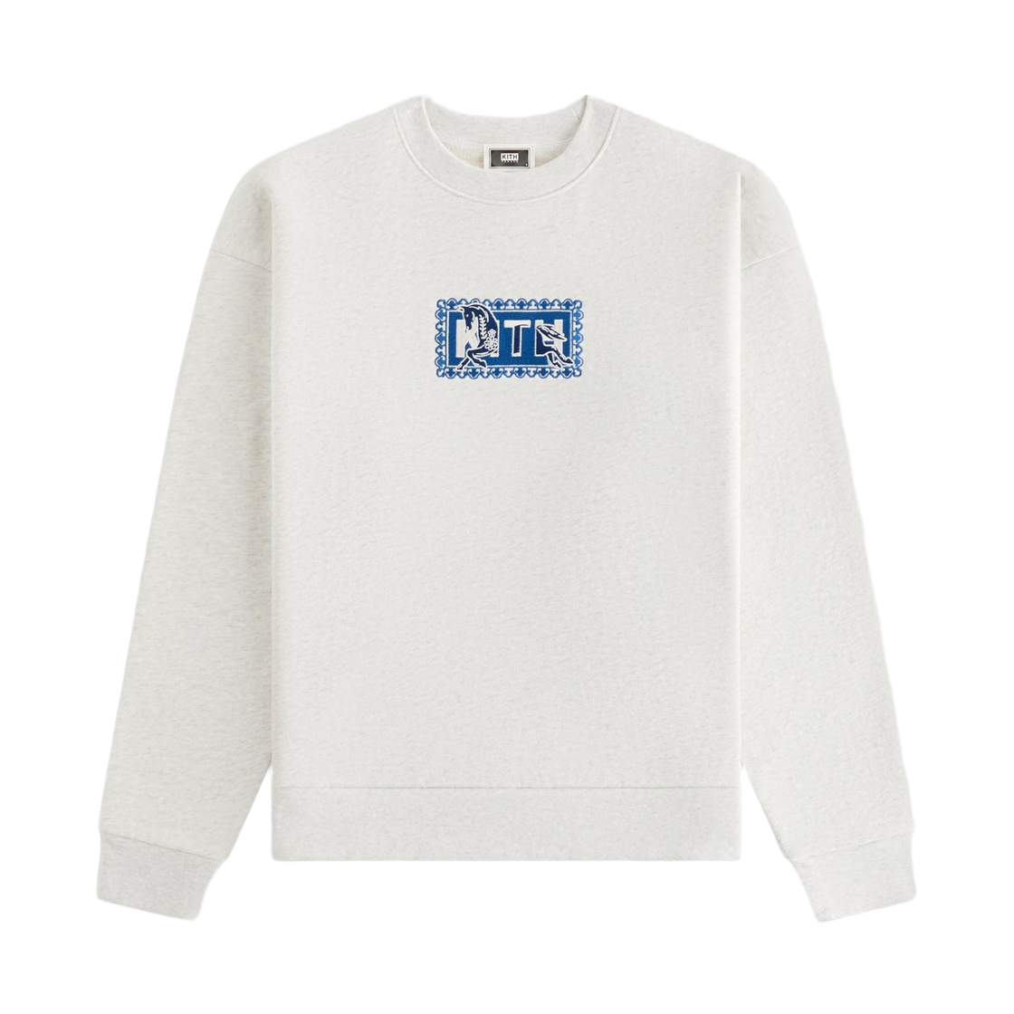 키스 트릿츠 이어 오브 더 홀스 넬슨 크루넥 라이트 헤더 그레이(Kith Treats Year of the Horse Nelson Crewneck Light Heather Grey)