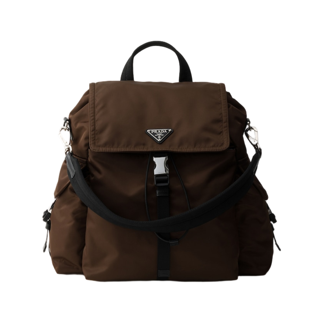 2VZ118-2DW3-F0038 Prada Explore Re-Nylon and Leather Backpack Sienna