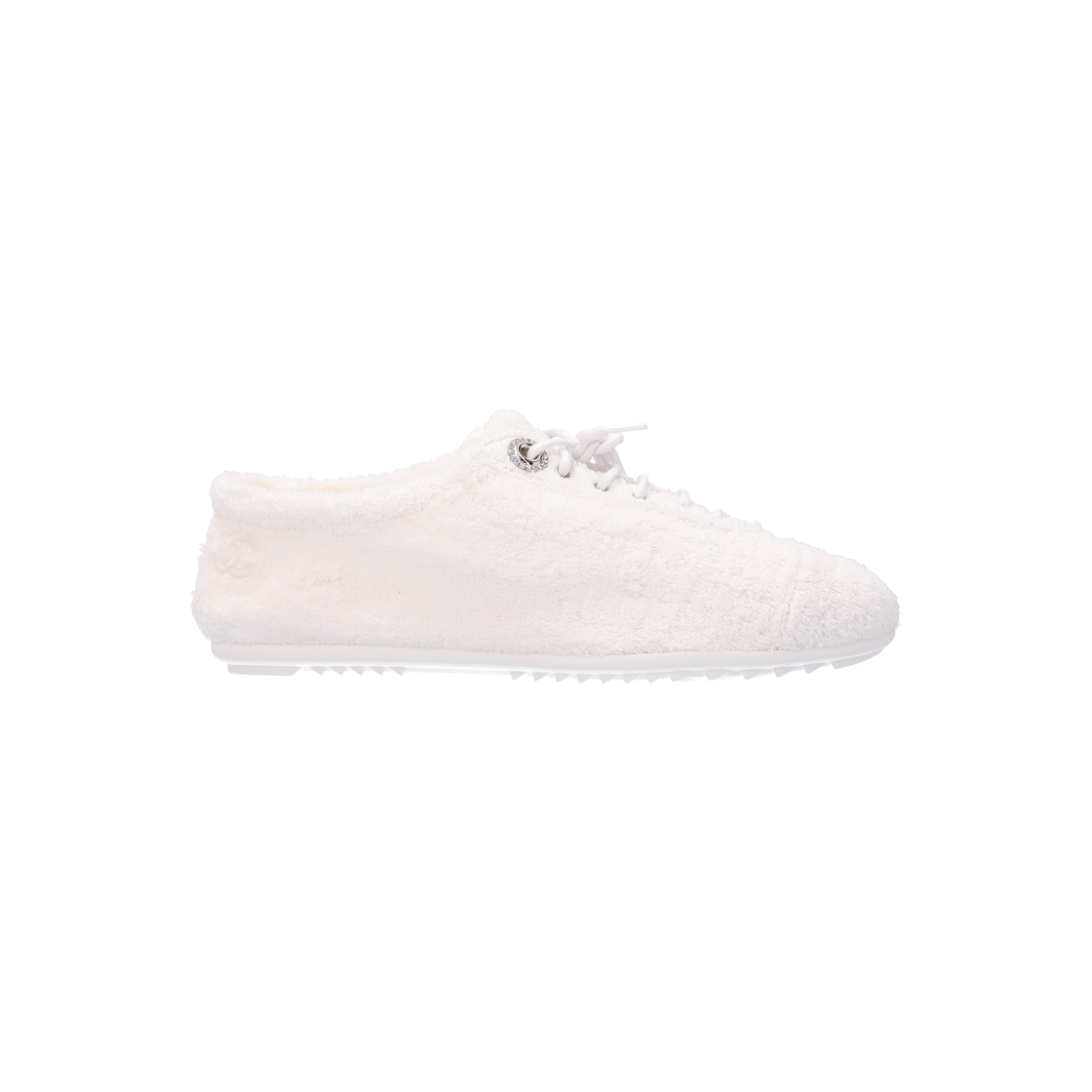 샤넬 G46201 테리 레이스업 슈즈 화이트 38(Chanel G46201 Terry Lace-Up Shoes White 38) - 1