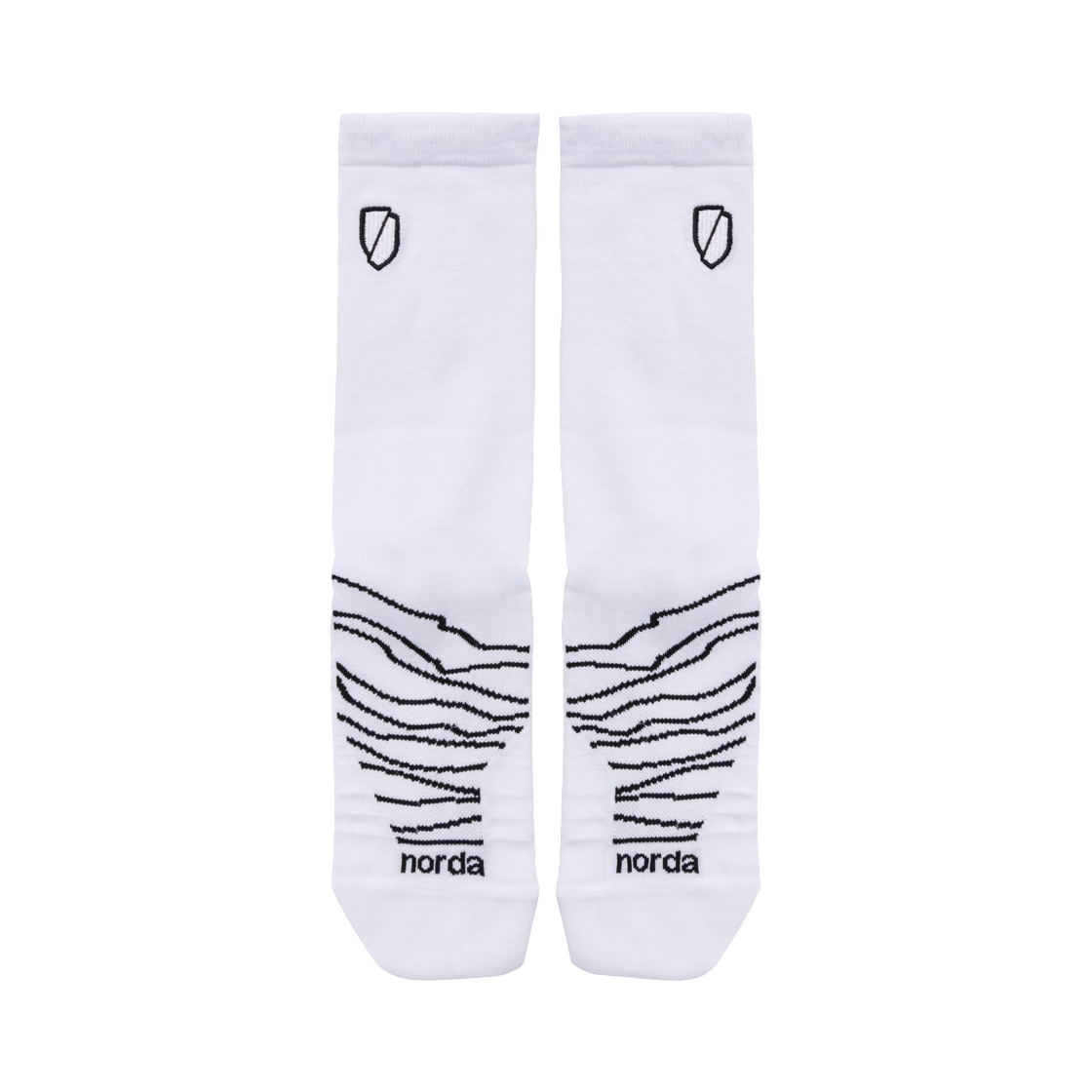 PERFORMANCE-SOCK-U-WHITE Norda Performance Sock White