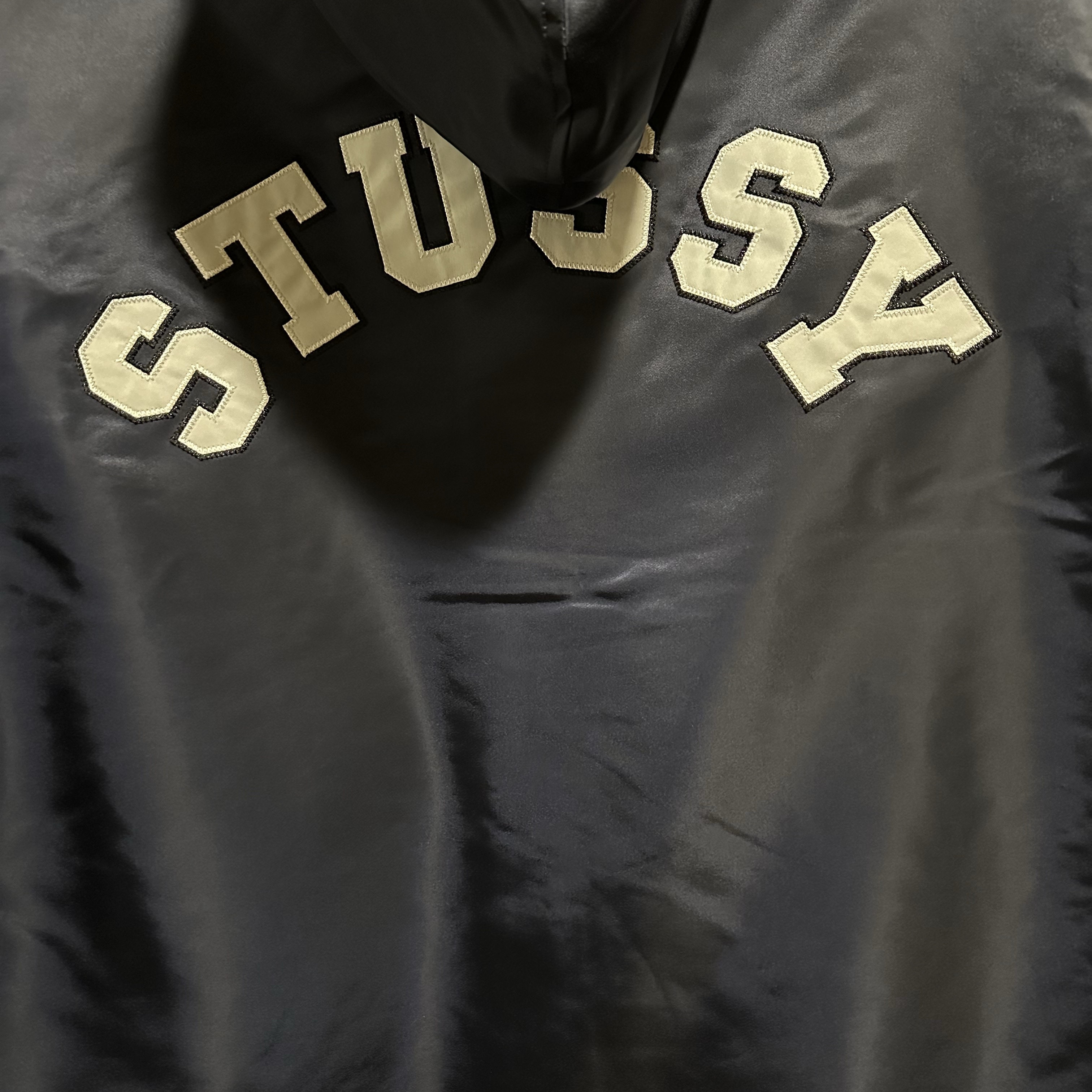 Stussy Hooded Coaches Jacket Navy 착용 스타일
