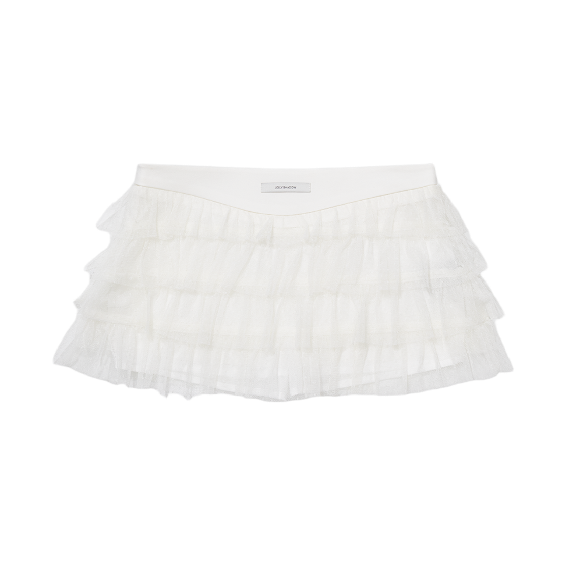 어글리쉐도우 도트 매쉬 캉캉 스커트 아이보리(UGLYSHADOW Dot Mesh Cancan Skirt Ivory) - 2