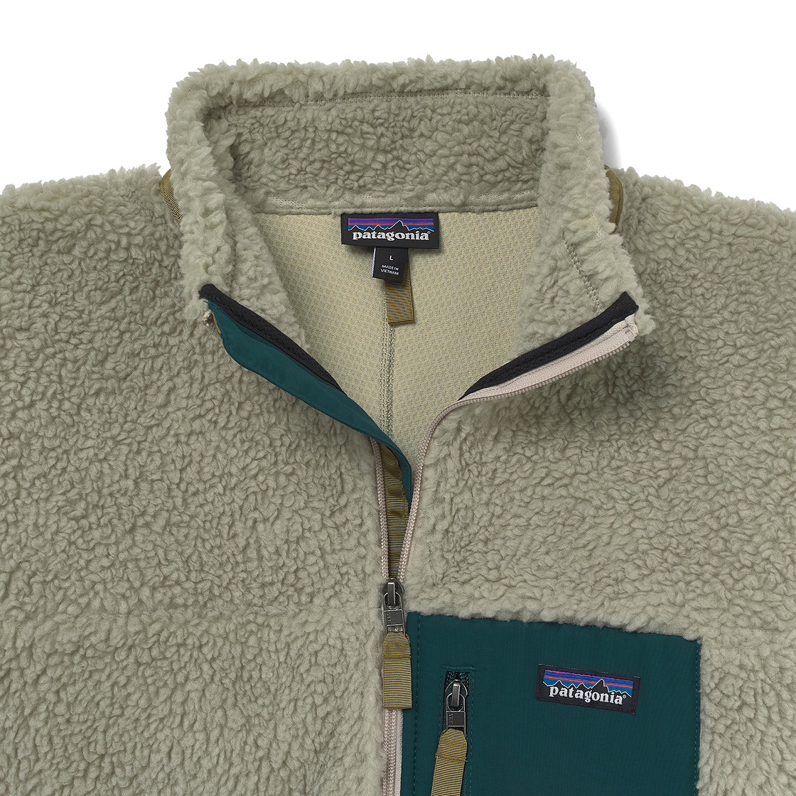 파타고니아 클래식 레트로X 자켓 펠리컨 다크 보레알리스 그린(Patagonia Classic Retro-X Jacket Pelican Dark Borealis Green) - 4