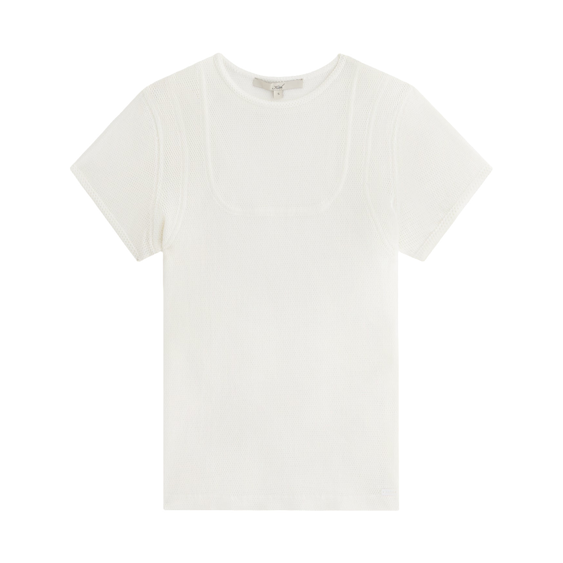 (W) 키스 포 리사 팔리스 웜 업 베이비 티셔츠 화이트((W) Kith for Lisa Pallis Warm Up Baby Tee White) - 1