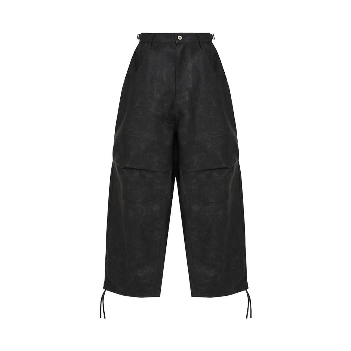 엠제이디 x 코인 서울 3D 니 에코 레더 팬츠 블랙(MJD x Koin Seoul 3D Knee Eco Leather Pants Black) - 2