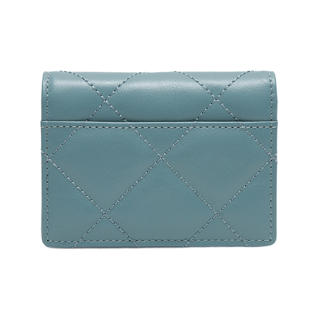 마뗑킴 퍼프 퀼트 월렛 블루(Matin Kim Puff Quilt Wallet In Blue) - 2