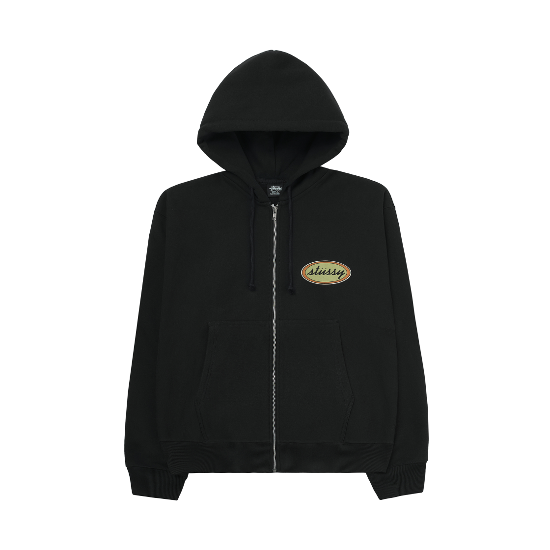 스투시 x 아워레가시 워크샵 오발 집 후드 블랙(Stussy x Our Legacy Work Shop Oval Zip Hoodie Black) - 2