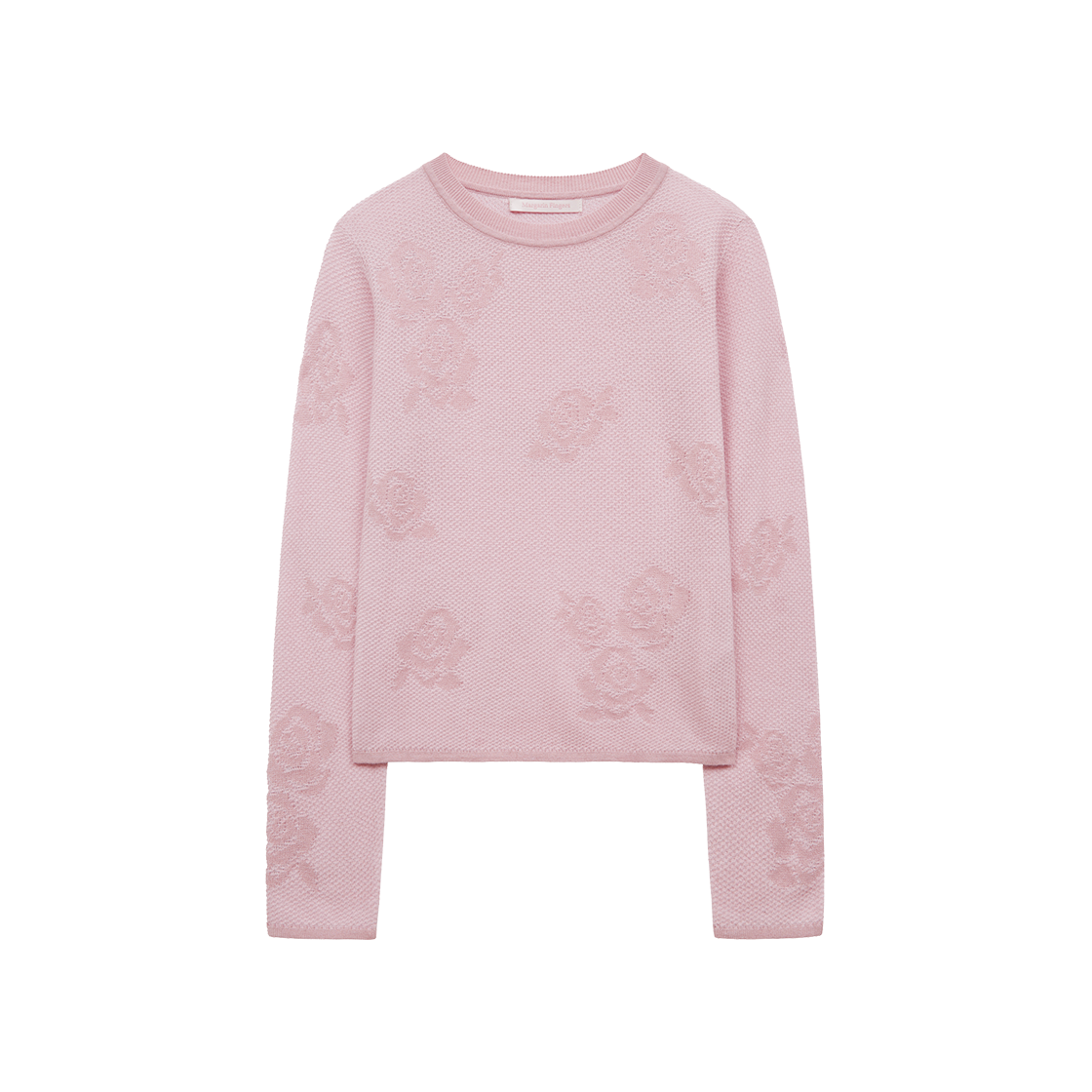 MF2613KN001MPKFR Margarin Fingers Rose Jacquard Knit Pink