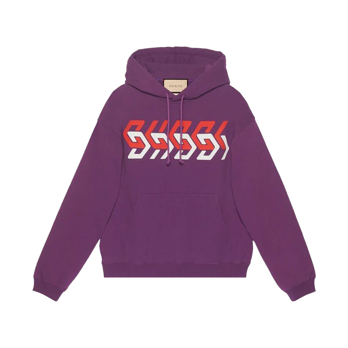 구찌 코튼 후드 스웨트셔츠 퍼플(Gucci Cotton Hooded Sweatshirt Purple)