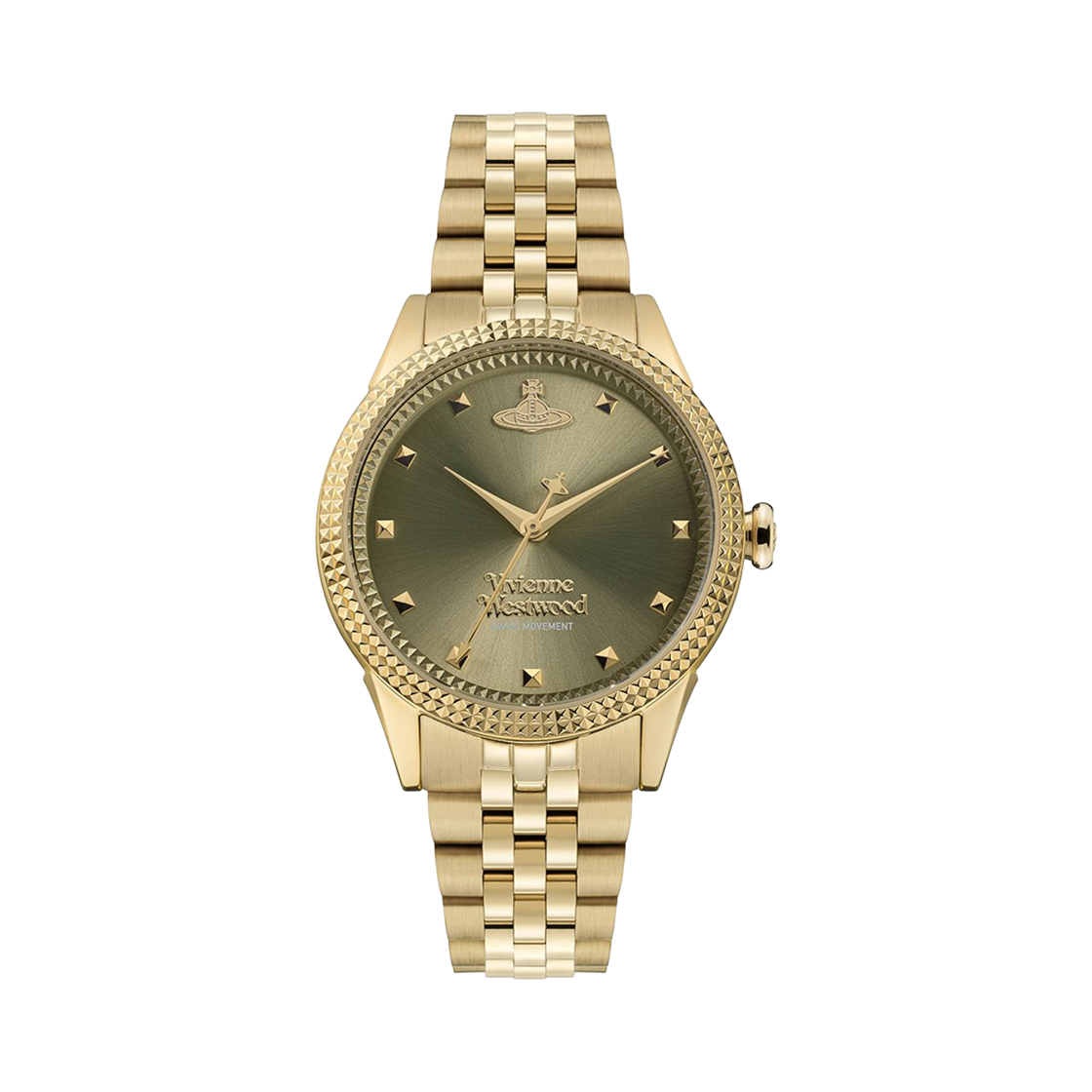 VV328GRGD (W) Vivienne Westwood Little Seymour Quartz 32mm Gold Dark Green
