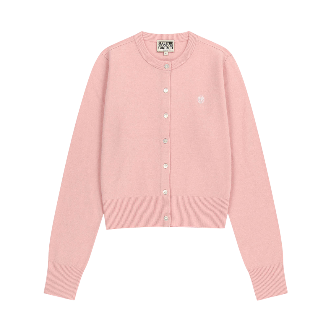 - (W) Marithe Francois Girbaud Basic Knit Cardigan Setup Coral Pink