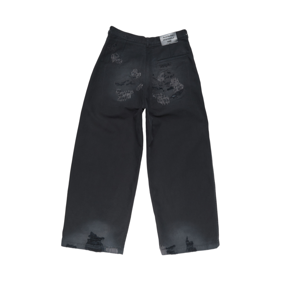 아크네 스튜디오 멘디드 트라우저 레귤러 핏 블랙(Acne Studios Mended Trousers Regular Fit Black) - 2