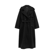 (W) Arket Oversized Trench Coat Black