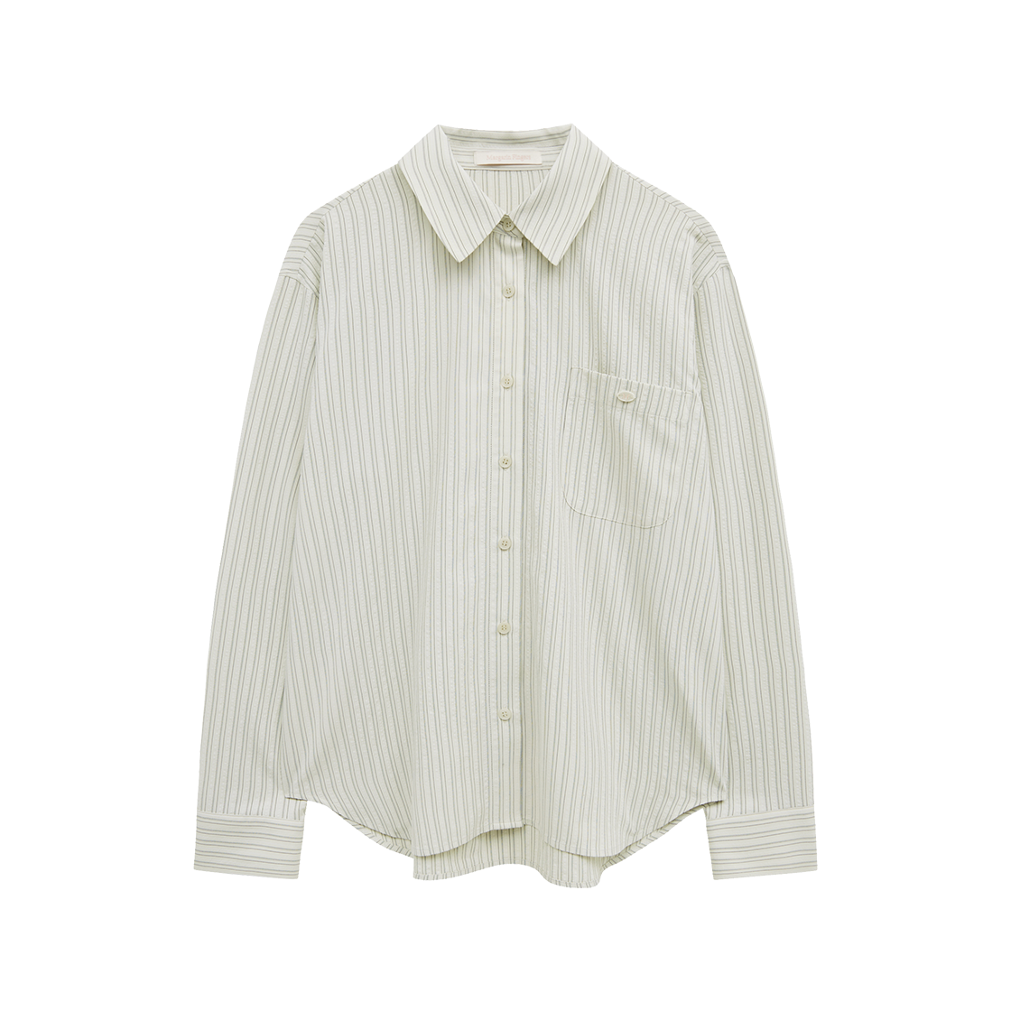MF2613SH001MIVFR Margarin Fingers Stripe Oversized Shirt Ivory