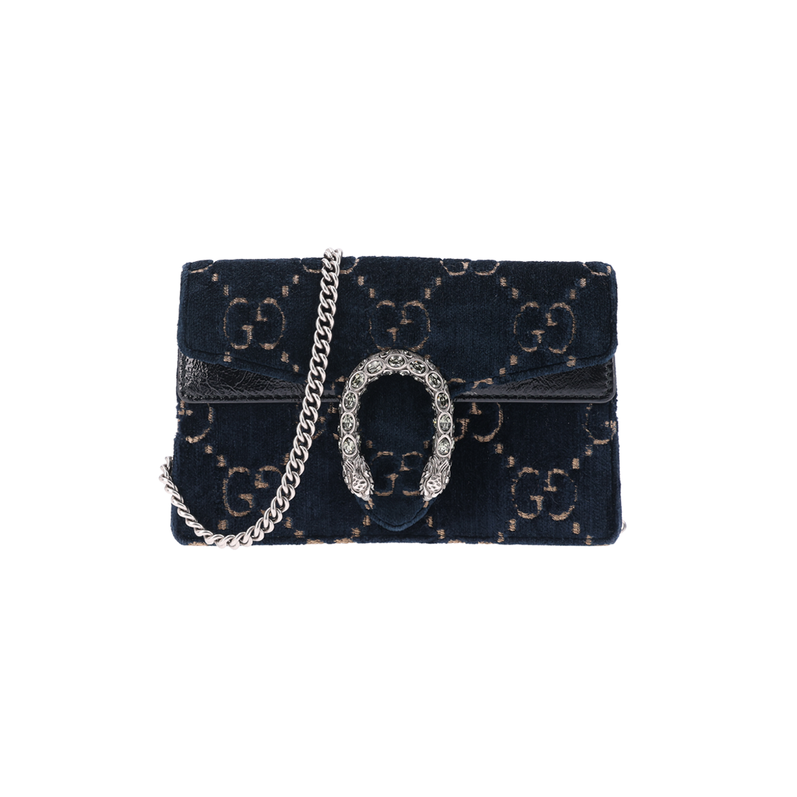 ITQJNRHD93K7 Gucci 476432 Dionysus GG Super Mini Velvet Bag - Blue
