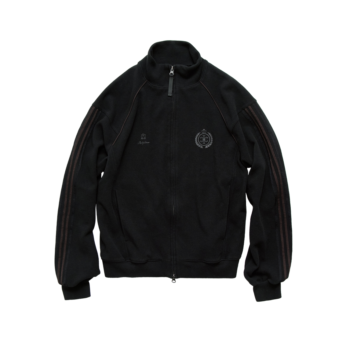 HM6PJU3291B0 Polyteru Human Index Human Retro Jersey Track Top Black