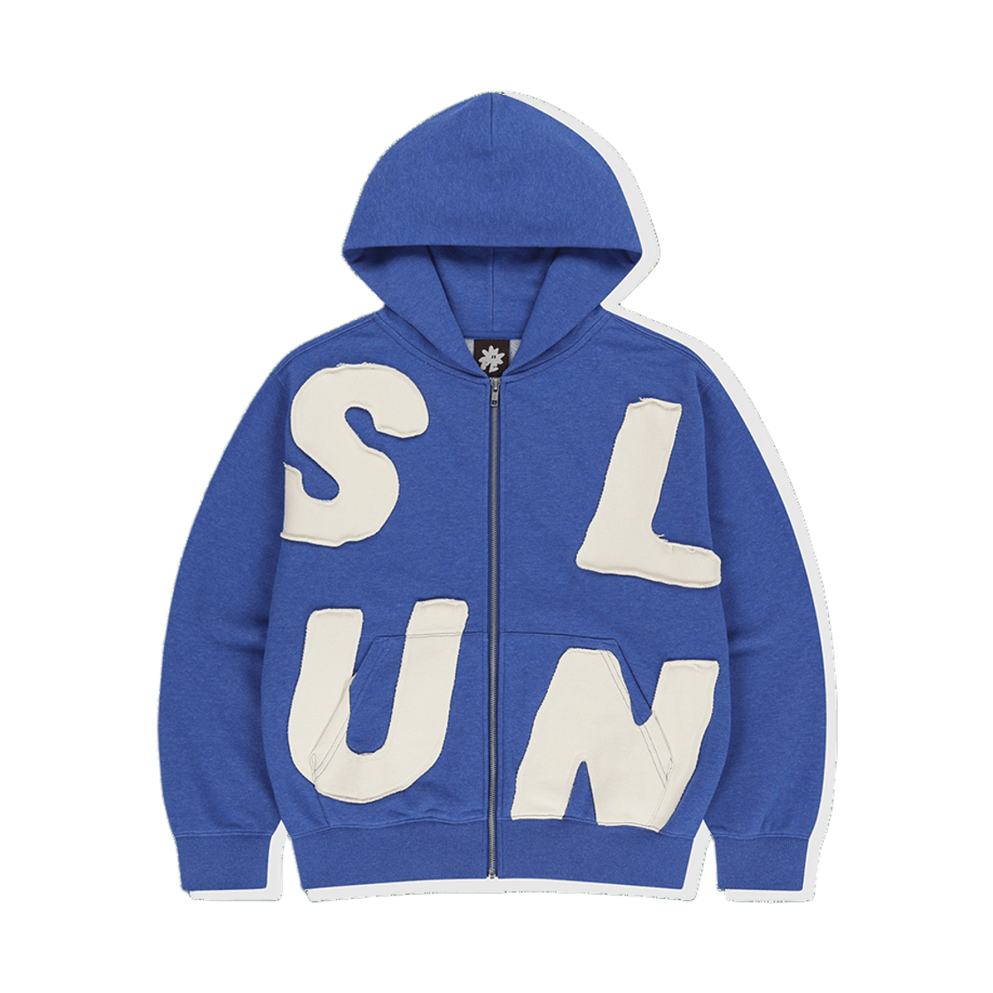 [트리플적립]썬러브 캐피탈 집 업 후디 헤더 블루([트리플적립]SUNLOVE Capital Zip Up Hoodie Heather Blue)